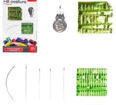 Kit de agulhas 19 peças utensílios de costura modelo básico novidade - filó modas