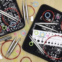 Kit de Agulhas Circulares Intercambiáveis para Tricô 13 Agulhas Completo 10cm Twist Red Lace - ChiaoGoo