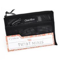 Kit de Agulhas Circulares Intercambiáveis para Tricô 5 Agulhas Twist Mini Red Lace 9,5cm - ChiaoGoo