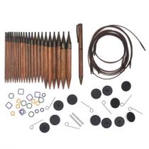 Kit de Agulhas Circulares Intercambiáveis para Tricô Ginger - Knitpro