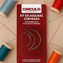 Kit de Agulhas Curvada Curva com 3 Unidades 1,15mm Círculo Kit de Agulhas Curvada Curva com 3 Unidades 1,15mm Círculo