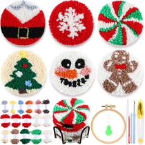 Kit de agulhas de Natal Yaomiao, 6 peças, porta-copos de 9,5 cm Kit de agulhas de Natal Yaomiao, 6 peças, porta-copos de 9,5 cm