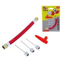 Kit De Agulhas E Bicos Para Encher Bolas E Infláveis 4 Peças FBG-3045 Kit De Agulhas E Bicos Para Encher Bolas E Infláveis 4 Peças FBG-3045