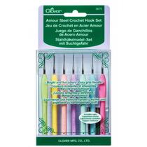 Kit de Agulhas para Crochê Amour Ponta Fina Clover