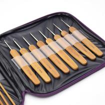 Kit de Agulhas para Crochê Bambu NYBC - 20 Agulhas