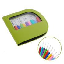 Kit de Agulhas para Crochê Waves Knitpro Verde 9 Peças Kit de Agulhas para Crochê Waves Knitpro Verde 9 Peças