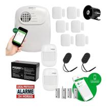 Kit De Alarme C/ Sensores P/ Ambientes Internos E Externos