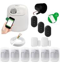 Kit De Alarme Intelbras 2 Sensor De Abertura 6 De Movimento Kit De Alarme Intelbras 2 Sensor De Abertura 6 De Movimento