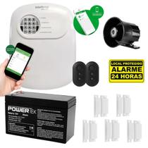 Kit de Alarme Residencial Intelbras ANM 24 NET Central 5 Sensores Com Fio e 2 Controles Kit de Alarme Residencial Intelbras ANM 24 NET Central 5 Sensores Com Fio e 2 Controles