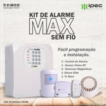Kit de Alarme sem fio - Instala Fácil 4 setores AL4 Max IPEC