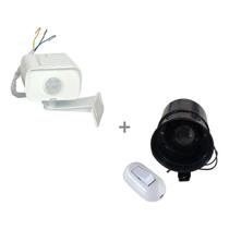 Kit de Alarme Sensor de Movimento MA e Sirene Interruptor Bivolt Segurança