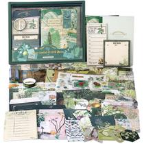 Kit de álbum de recortes Draupnir Caderno Vintage Botanical A6 Kit de álbum de recortes Draupnir Caderno Vintage Botanical A6