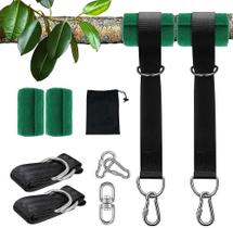 Kit de alças suspensas Tree Swing em aço inoxidável pesado de 2x1,5 m Kit de alças suspensas Tree Swing em aço inoxidável pesado de 2x1,5 m