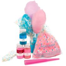 Kit de algodão doce Nostalgia FSCC8 com 3 sabores e 10 cones Kit de algodão doce Nostalgia FSCC8 com 3 sabores e 10 cones