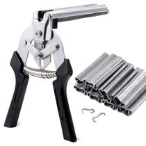 Kit de alicate Hog Nail Ring Tanstic 601 unidades tipo M com 600 unidades de pregos