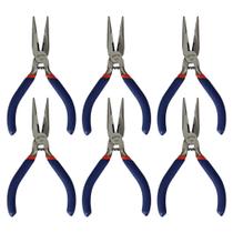 Kit De Alicates Miniatura Bico Reto Para Trabalhos Manuais Com 6 Peças Kit De Alicates Miniatura Bico Reto Para Trabalhos Manuais Com 6 Peças