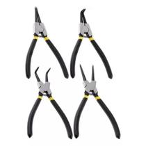 Kit De Alicates Para Trava Anel 4 Peças Interno E Externo Cv Eda