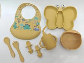 Kit de Alimentação Infantil Formato de Borboleta 8 Peças - SE507-BubuleSECHI