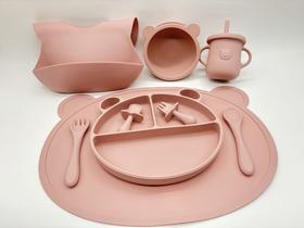 Kit de Alimentação Infantil Formato de Urso 9 Peças - SE505