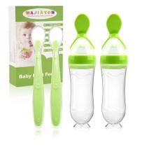 Kit de Alimentação para Bebês WAJIAYON 4 Unidades Colher de Silicone 90ml Kit de Alimentação para Bebês WAJIAYON 4 Unidades Colher de Silicone 90ml