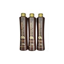 Kit de alisamento de queratina FullCacao Brasil Coffee 500ml