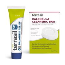 Kit de alívio de balanite terrasil Balanitis Relief + Sabonete de calêndula