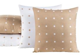 Kit De Almofadas Cheias Dupla Face Poá 45Cm X 45Cm 8 Peças Kit De Almofadas Cheias Dupla Face Poá 45Cm X 45Cm 8 Peças