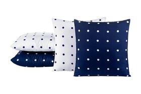 Kit De Almofadas Cheias Dupla Face Poá 45Cm X 45Cm 8 Peças