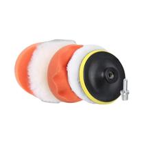 Kit De Almofadas De Polimento Automotivo De 3, 4 E 5 Polegadas, De Lã, Reutilizáveis, Para