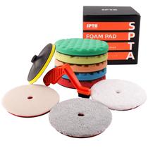 Kit de almofadas de polimento SPTA, 10 unidades de 7 polegadas com placa de apoio para carro