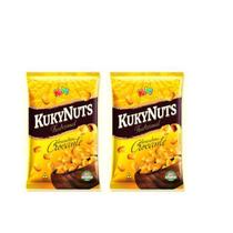 Kit de Amendoim Crocante Sabor Tradiconal Kuky 2 Pacotinhos