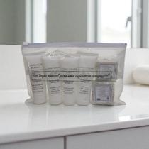 Kit de Amenities Luxo Hotel c/6 itens Nécessaire com Estampa Florence Blanc Argan - Realgems