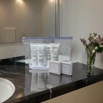 Kit de Amenities Luxo Hotel c/6 itens Nécessaire Incolor Florence Blanc Argan - Realgems
