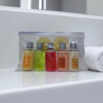 Kit de Amenities luxo para Hotel c/ 7 itens Nécessaire com Estampa Riqueza Natural Realgems