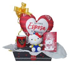 Kit De Amor - Dia Dos Namorados Presente Pelúcia Hello Kitty