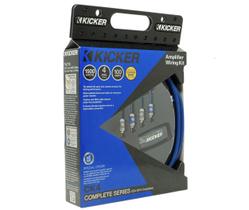Kit de amplificador KICKER 46CK4 4 AWG com cabo RCA, fusível 100A e garantia
