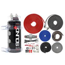 Kit de Amplificador SoundBox 4 AWG com Cabo, Capacitor de 2,5 Farad e 2300 W Kit de Amplificador SoundBox 4 AWG com Cabo, Capacitor de 2,5 Farad e 2300 W