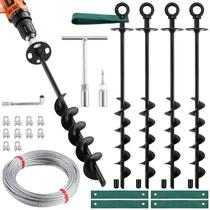 Kit de Âncora de Solo Ciyivak 46 cm Resistente com Cabo Kit de Âncora de Solo Ciyivak 46 cm Resistente com Cabo