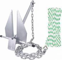 Kit de Âncora MARINE SYSTEM Fluke 4,5 kg com Corrente e Corda Kit de Âncora MARINE SYSTEM Fluke 4,5 kg com Corrente e Corda