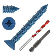 Kit de ancoragem de parafusos de concreto kvohlum 1/4 x 2 com broca 50 unidades
