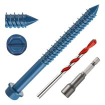 Kit de ancoragem de parafusos de concreto kvohlum 1/4 x 3,25" 50 PCS Kit de ancoragem de parafusos de concreto kvohlum 1/4 x 3,25" 50 PCS
