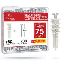 Kit de âncoras e parafusos para drywall CrimsonMark 160 unidades 8 x 1-1/4" Kit de âncoras e parafusos para drywall CrimsonMark 160 unidades 8 x 1-1/4"
