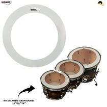 Kit de Anéis Abafador/Controlador Para Tom/Caixa 10/12/16 - Williams Muffle Zero Rings