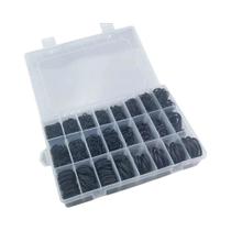Kit De Anéis O-Ring De Silicone Preto 1200pcs Resistente Ao Óleo E Ao Calor VMQ Para Vedação De