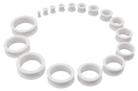 Kit de anéis para alongamento de fimose com 20 peças em silicone