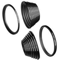 Kit de anel adaptador de filtro de lente de câmera Neewer 18 peças