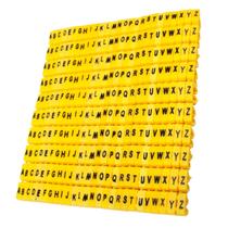 Kit de Anilhas para identificação de cabos com Letras (520 Peças)