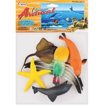 Kit de animais marinho - 1 kit 3 modelos - hm toys - 2308