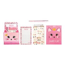Kit de Anotação Gatinhos com Caderneta e Caneta - Fofy