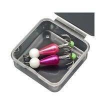 Kit De Anzóis Luminosos Para Pesca De Lula, 2/5 Peças, Iscas Artificiais ANFS Com Caixa De Kit De Anzóis Luminosos Para Pesca De Lula, 2/5 Peças, Iscas Artificiais ANFS Com Caixa De